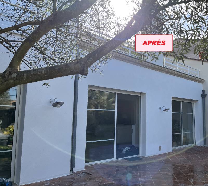 Rénovation façades en Résine Talochée à Bordeaux