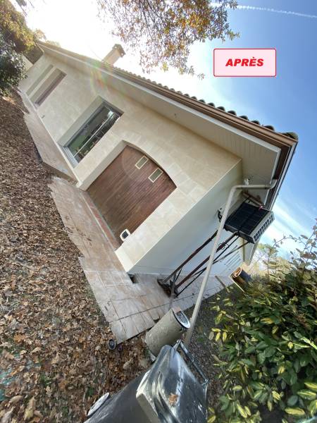 Travaux extérieurs de l'habitat avec pose d'enduit au Haillan