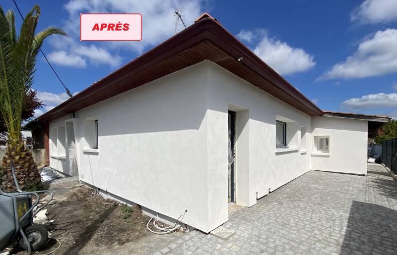 Revêtement sur isolation extérieure à Villenave d'Ornon