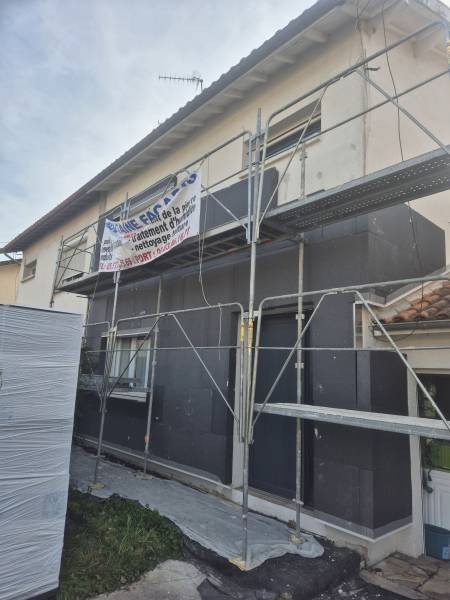 Travaux d'isolation en cours