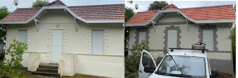 Nettoyage toiture et rénovation en peinture des façades